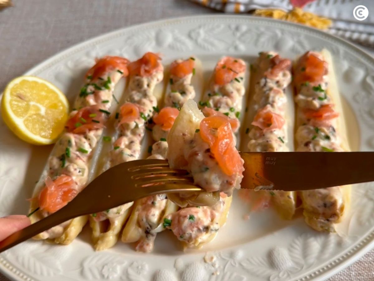 Espárragos rellenos