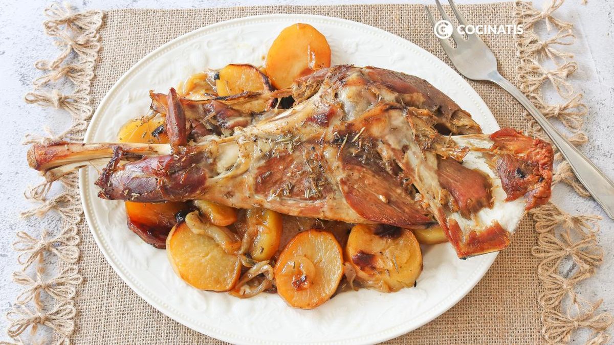 Paletilla de cordero al horno