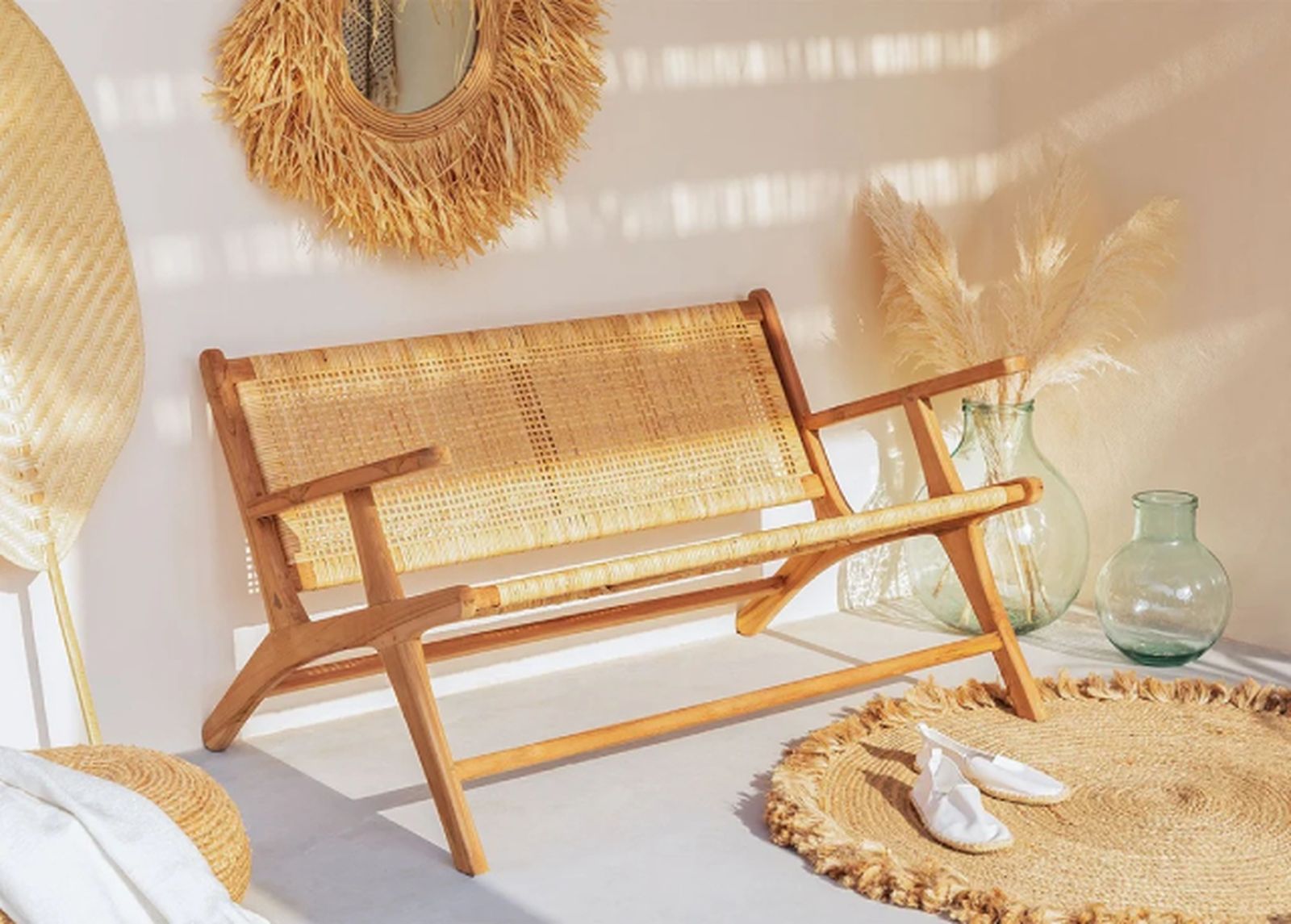 Banco de Jardín en Madera de Teca Catua Style sklum Banco de Jardín en Madera de Teca Catua Style sklum