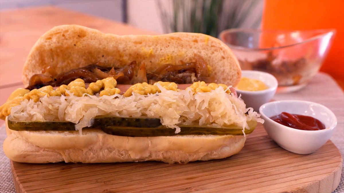 Receta de hot dog estilo alemán   paso 5