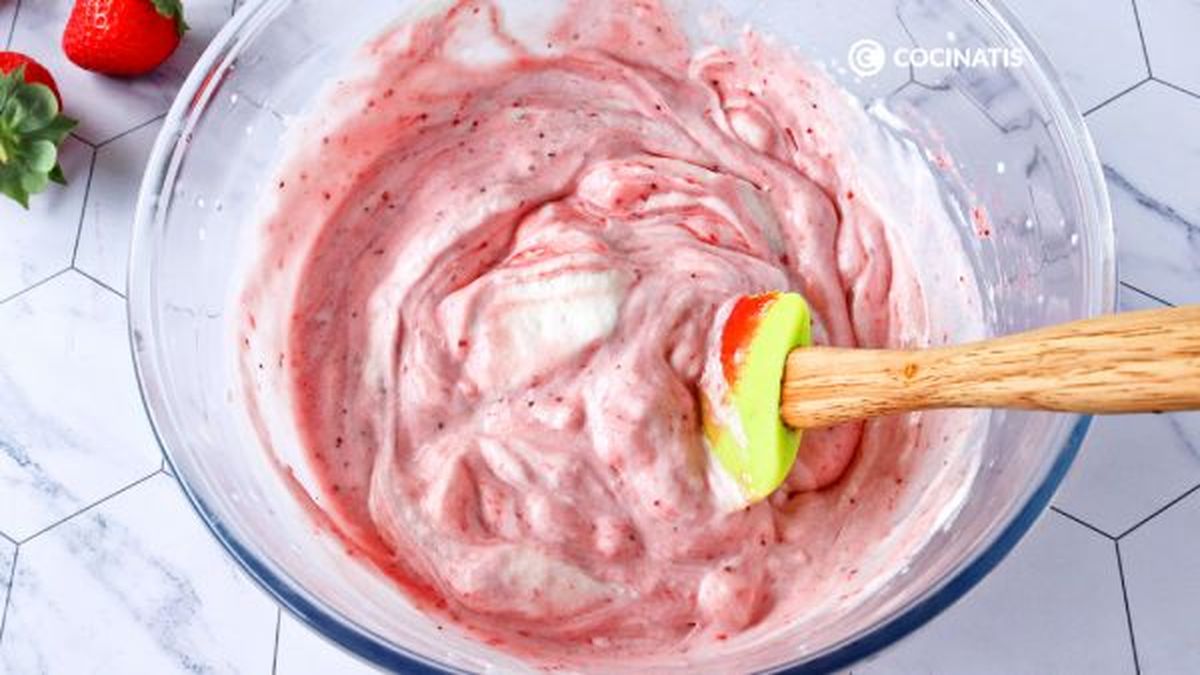 Receta de mousse de fresa- paso 4