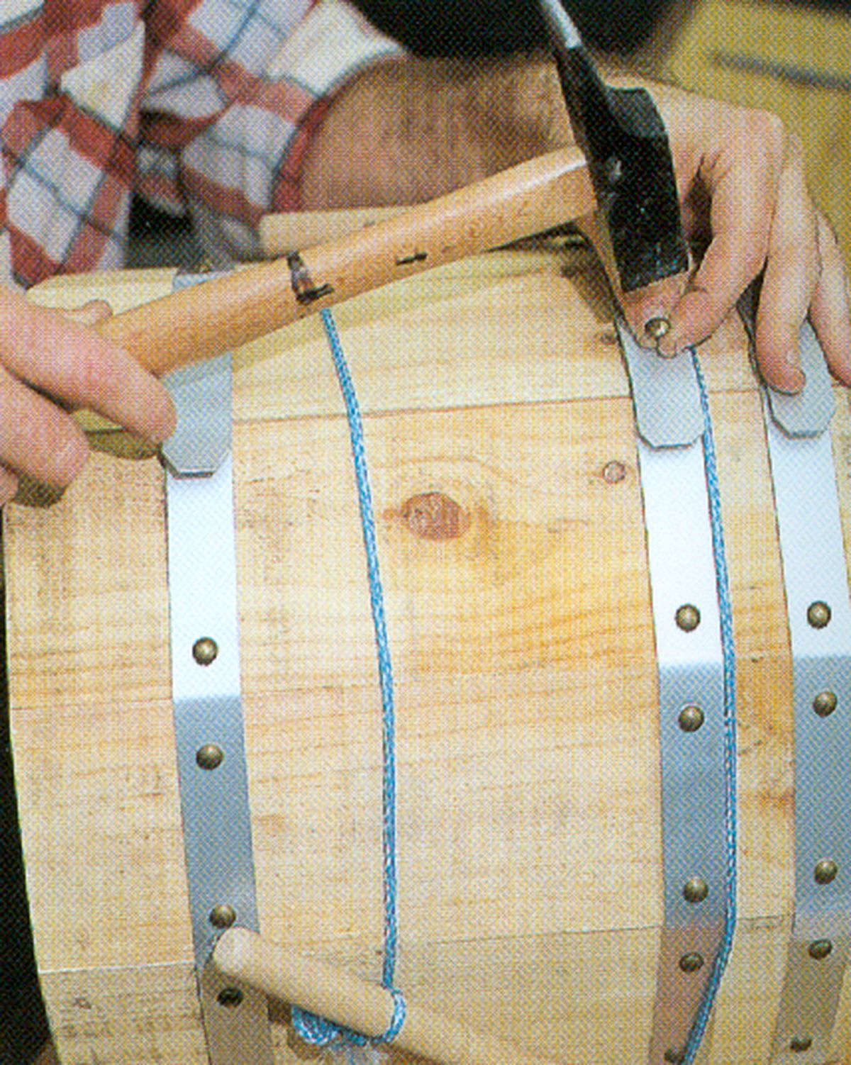 Árbol de Navidad de mimbre paso 4