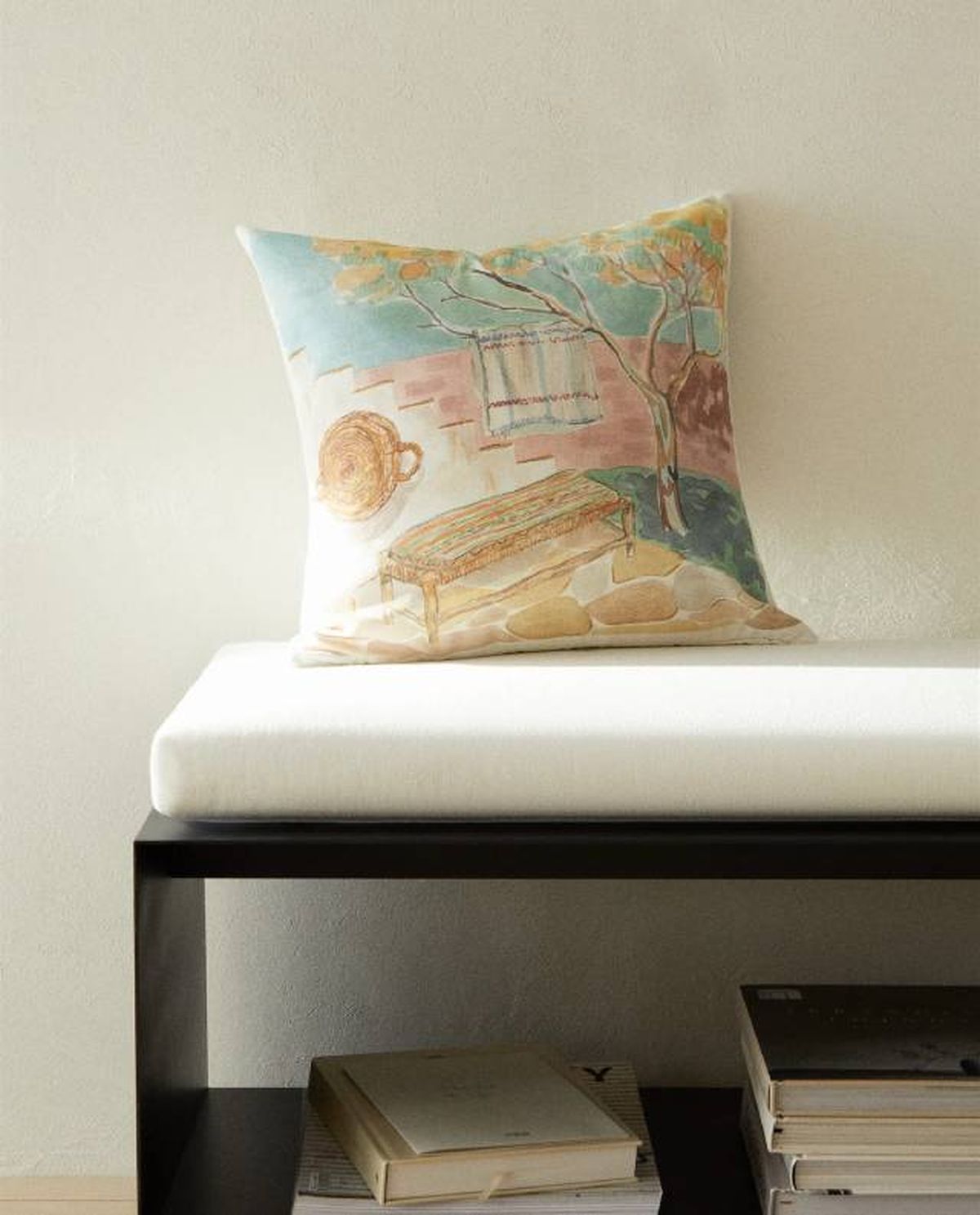 funda cojin estampada zara home