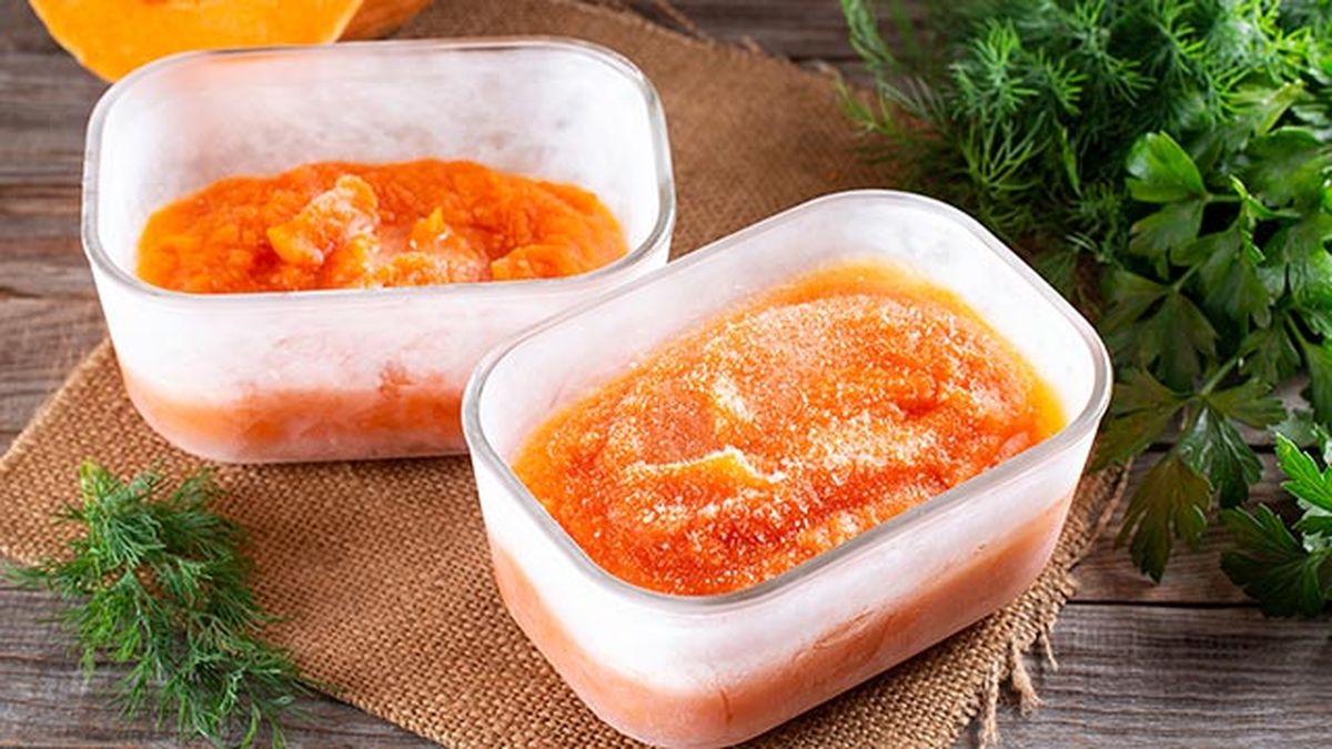 congelar calabaza taper crema