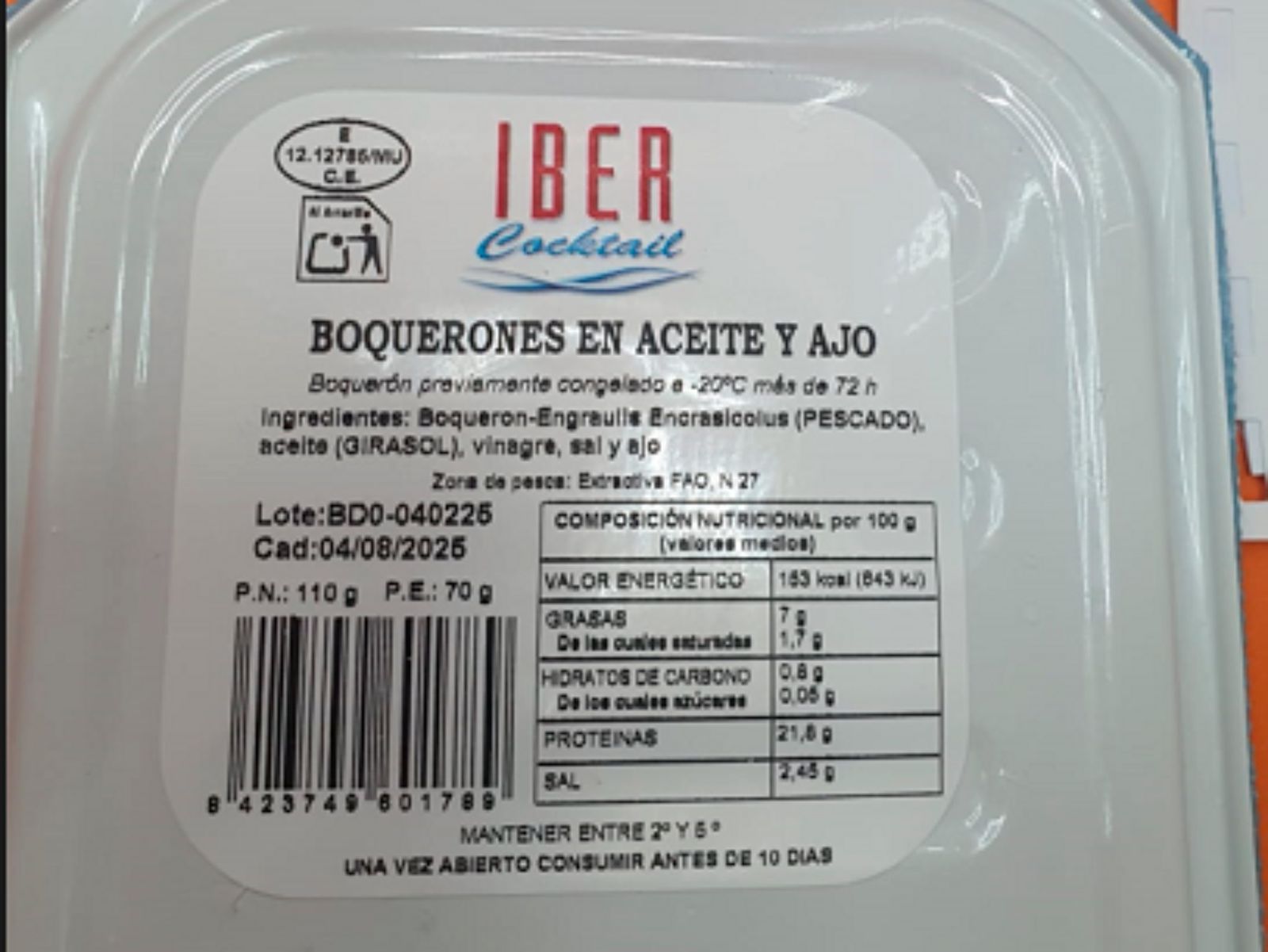 Si tienes estos boquerones en aceite y ajo en casa, no los consumas Si tienes estos boquerones en aceite y ajo en casa, no los consumas