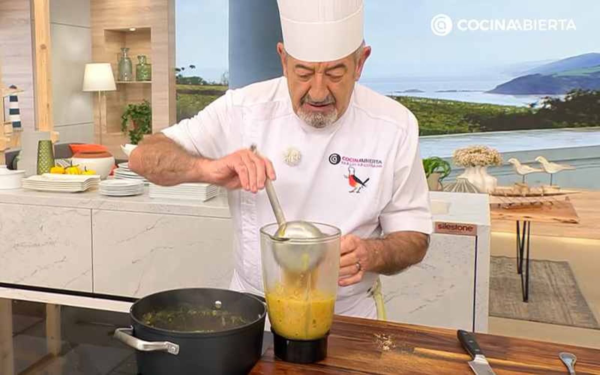 Karlos Arguiñano prepara crema de lentejas al curry