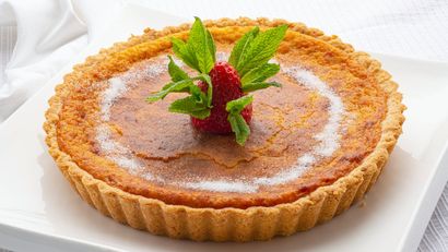 Un postre típico de Ibiza y Formentera con queso y menta