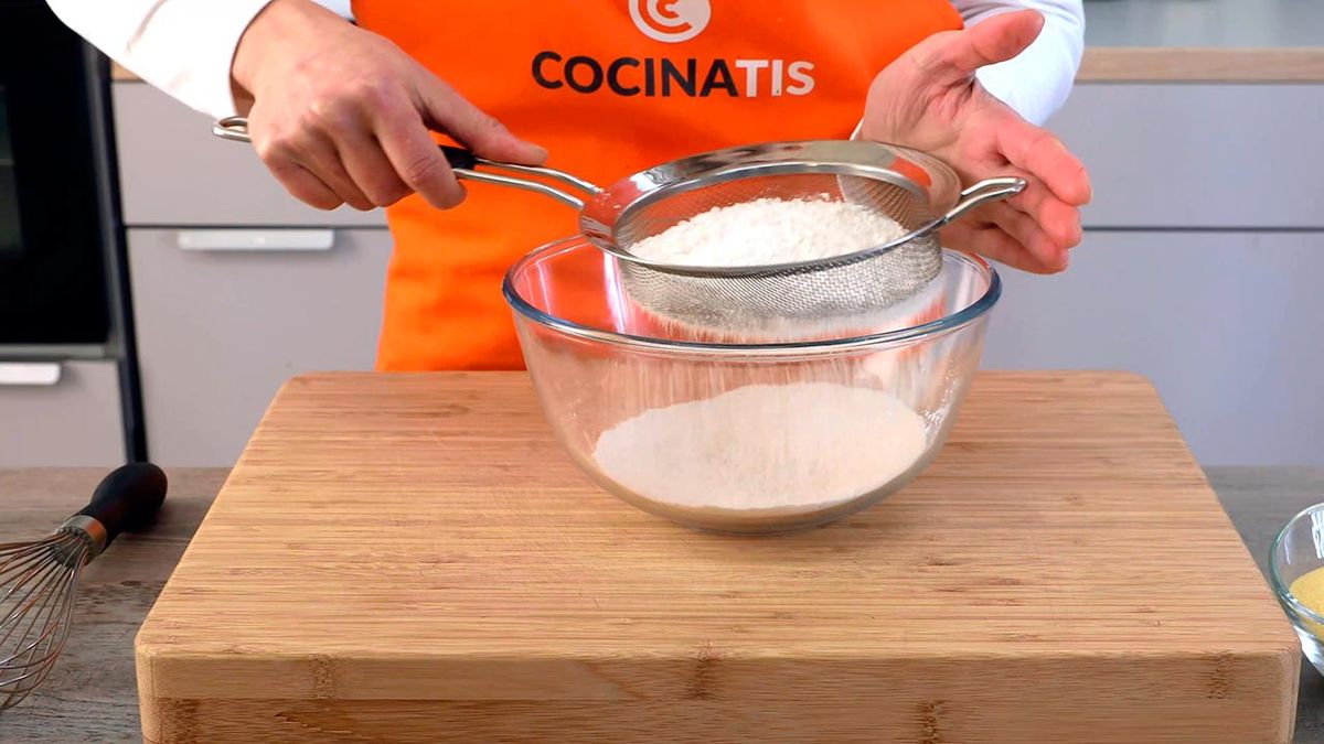 Receta de pan de maíz o cornbread  paso 1