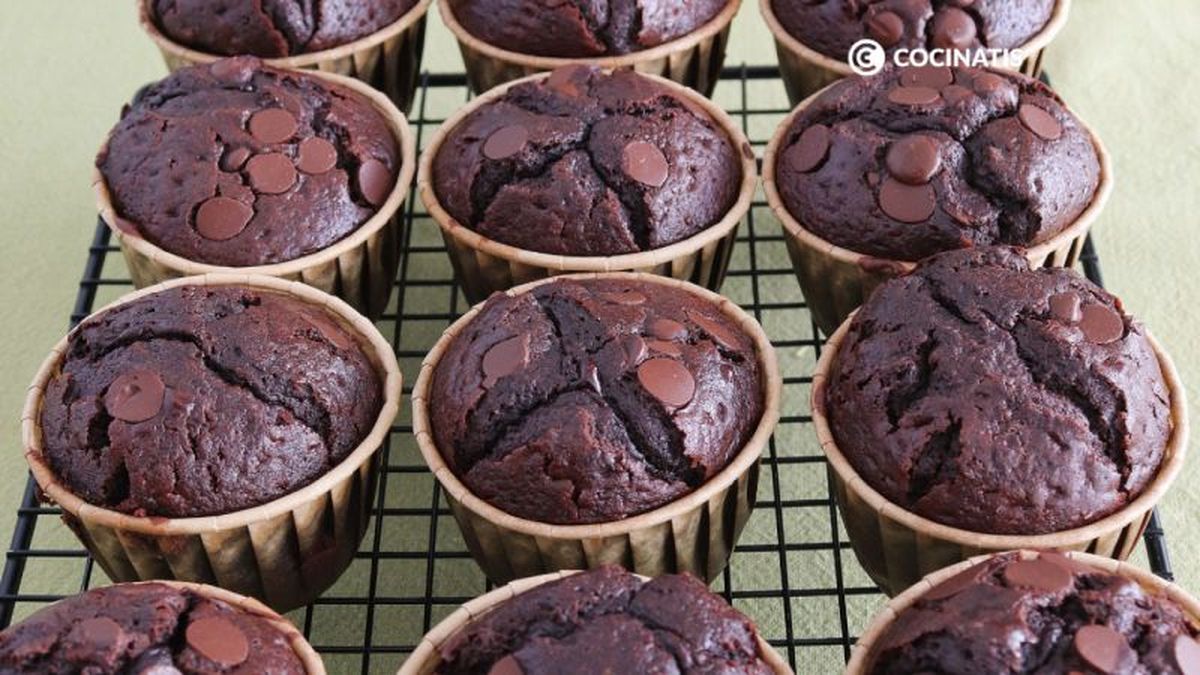 Muffins de chocolate caseros