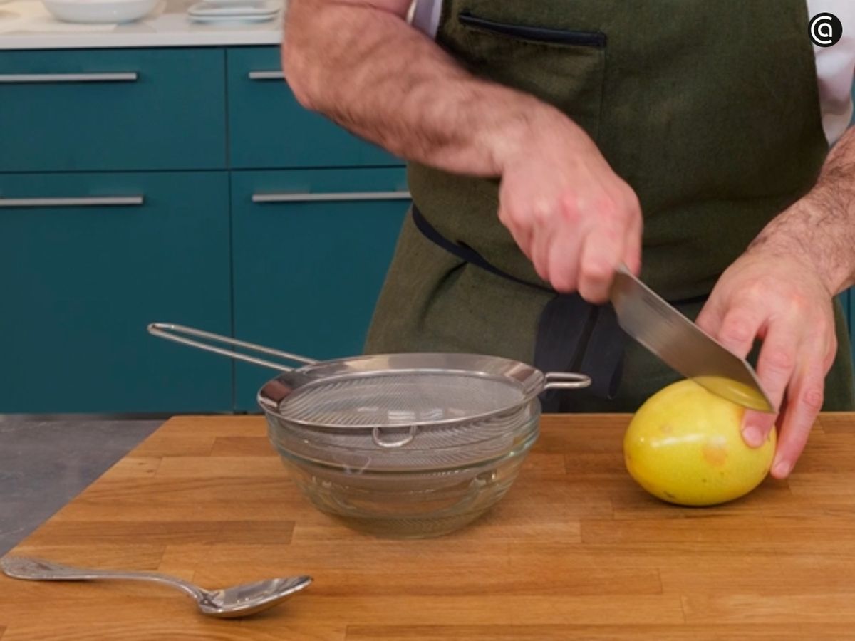 Salsa de maracuyá - paso 2