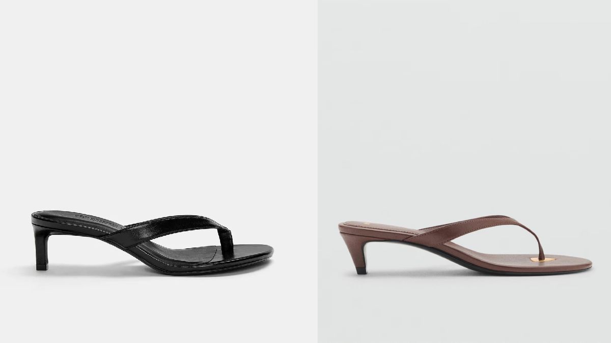 Modelos con tacón recto y tacón inclinado / Fotos: Pull&Bear y Mango