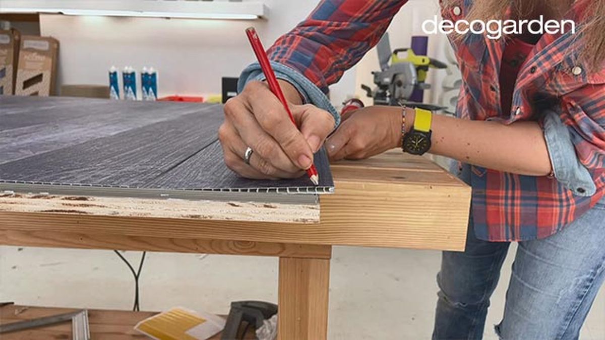 como hacer un cabecero con revestimiento grosfillex paso 10