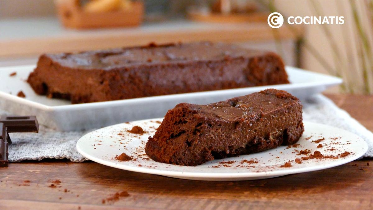 Receta de pudin de chocolate  paso 7