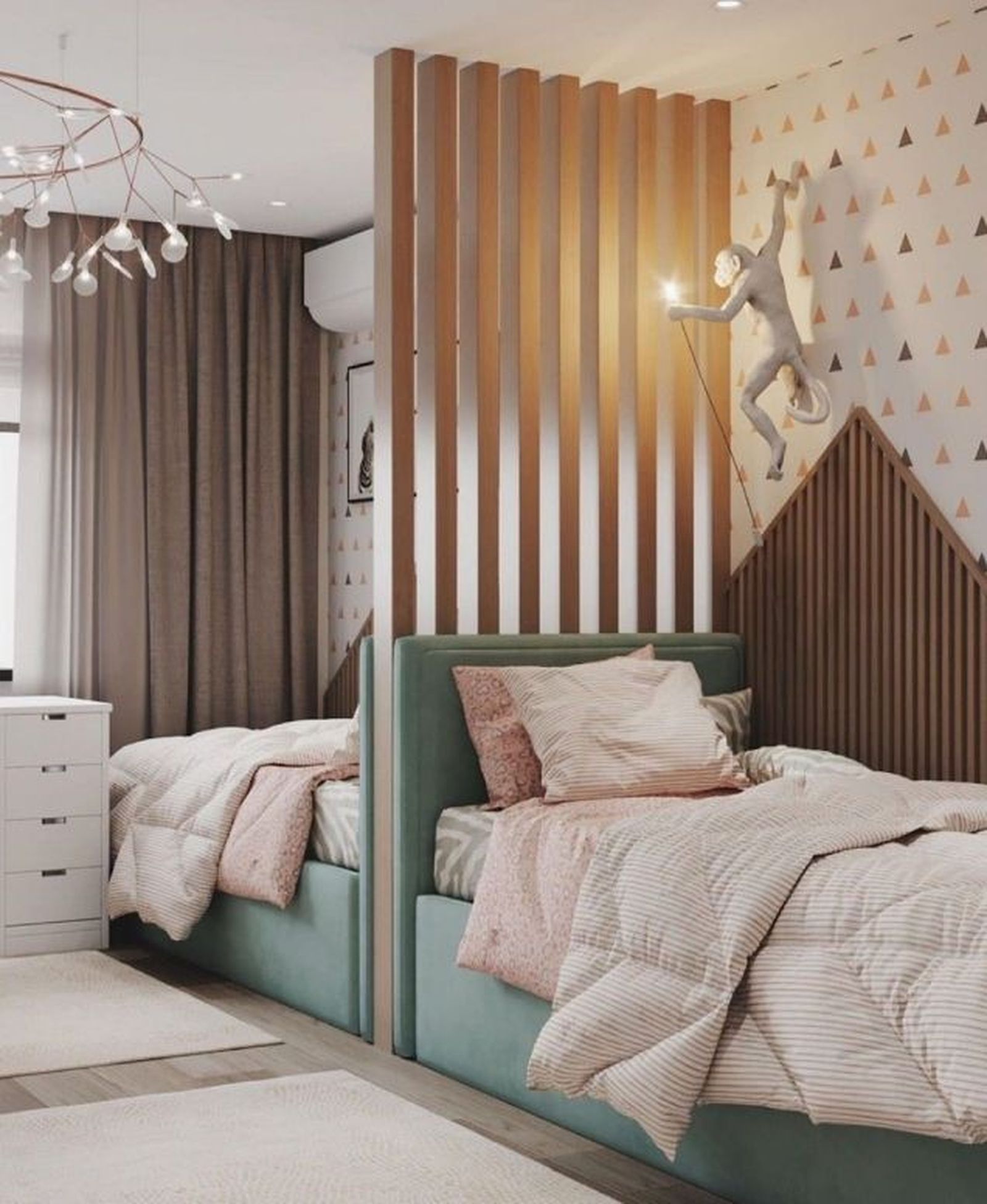 Dormitorios infantiles compartidos soluciones para disponer las camas en las habitaciones pequeñas 9 Dormitorios infantiles compartidos soluciones para disponer las camas en las habitaciones pequeñas 9