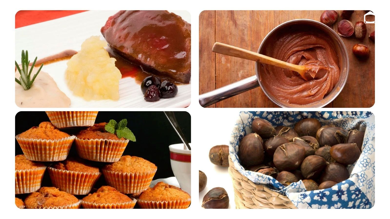 El otoño en una selección de recetas con castañas