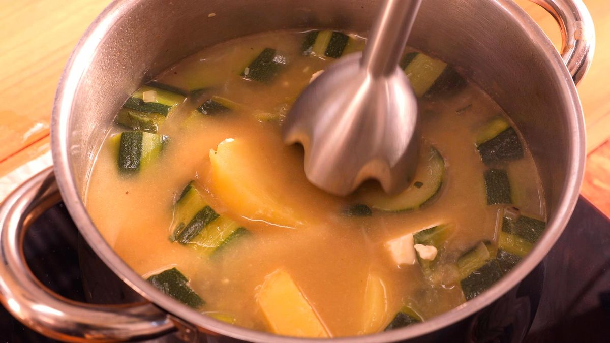 Receta de crema de calabacín   paso 6