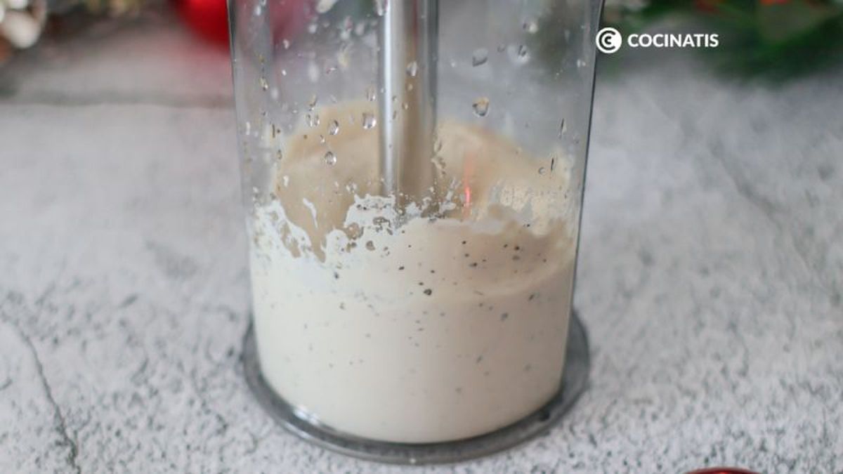 Trituramos el tofu con el resto de los ingredientes