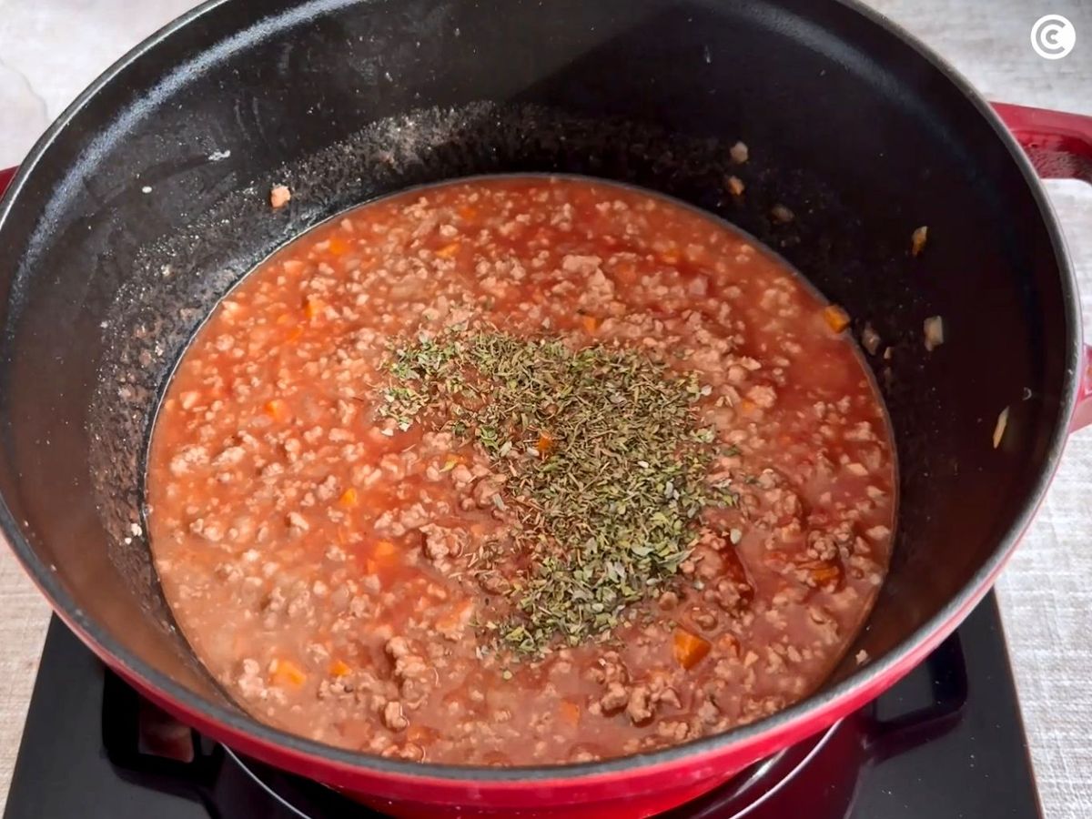 Ragú para el relleno de los arancinis