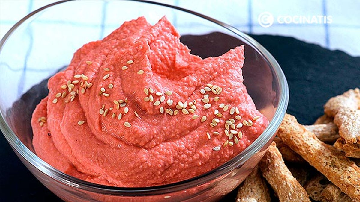 Hummus de remolacha   Paso 3