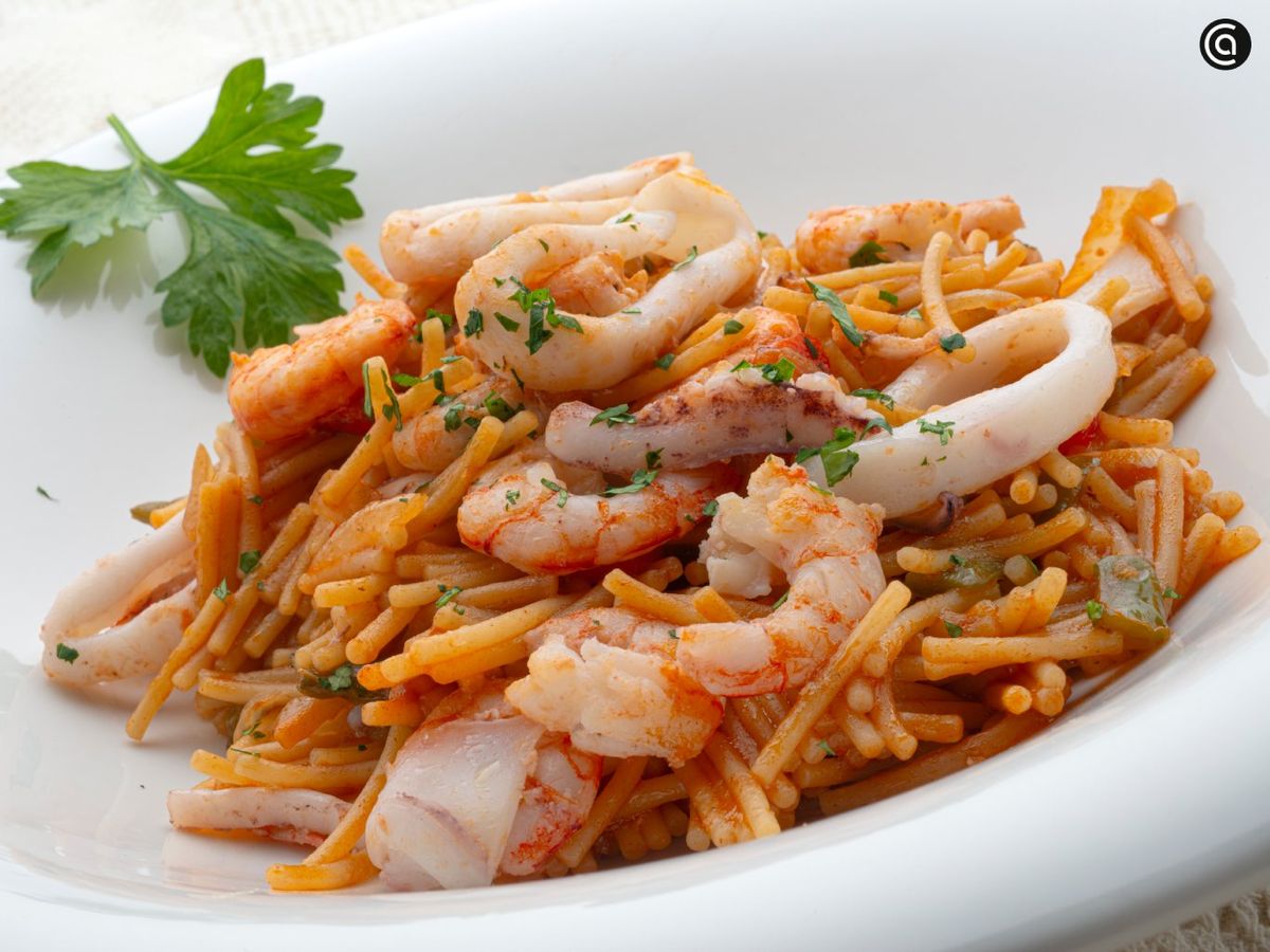 Fideuà del senyoret, receta de marisco de Karlos Arguiñano