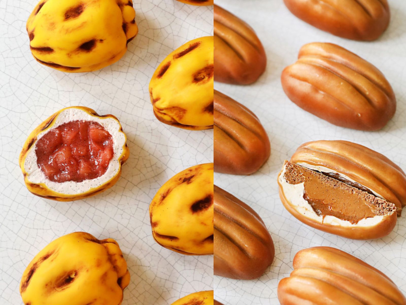 Ni nueces ni membrillos: Cédric Grolet convierte los frutos de otoño en esculturas de mantequilla, cacao y precisión. Ni nueces ni membrillos: Cédric Grolet convierte los frutos de otoño en esculturas de mantequilla, cacao y precisión.