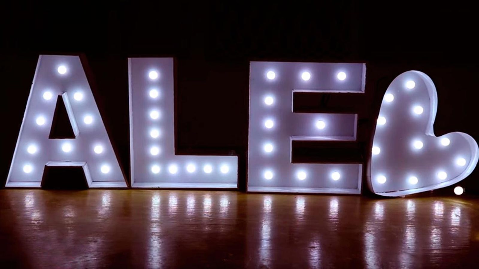 letras luminosas