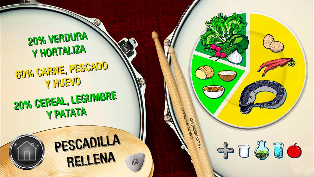 pescadilla rellena plato