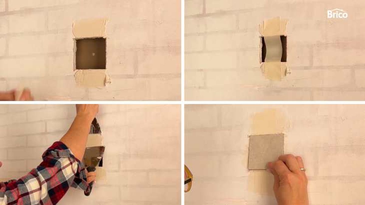 Método 2: pasos para tapar un agujero en pladur