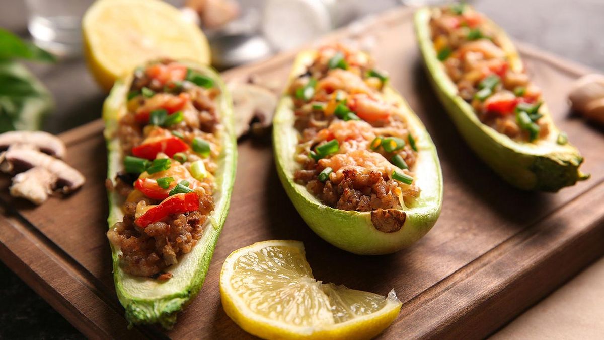 Calabacín relleno