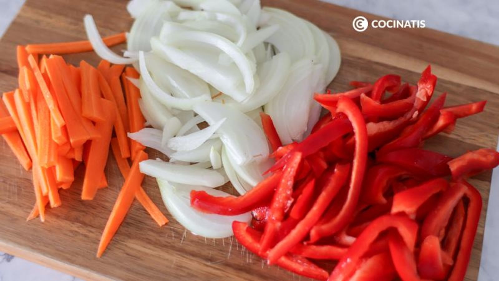 Verduras en juliana