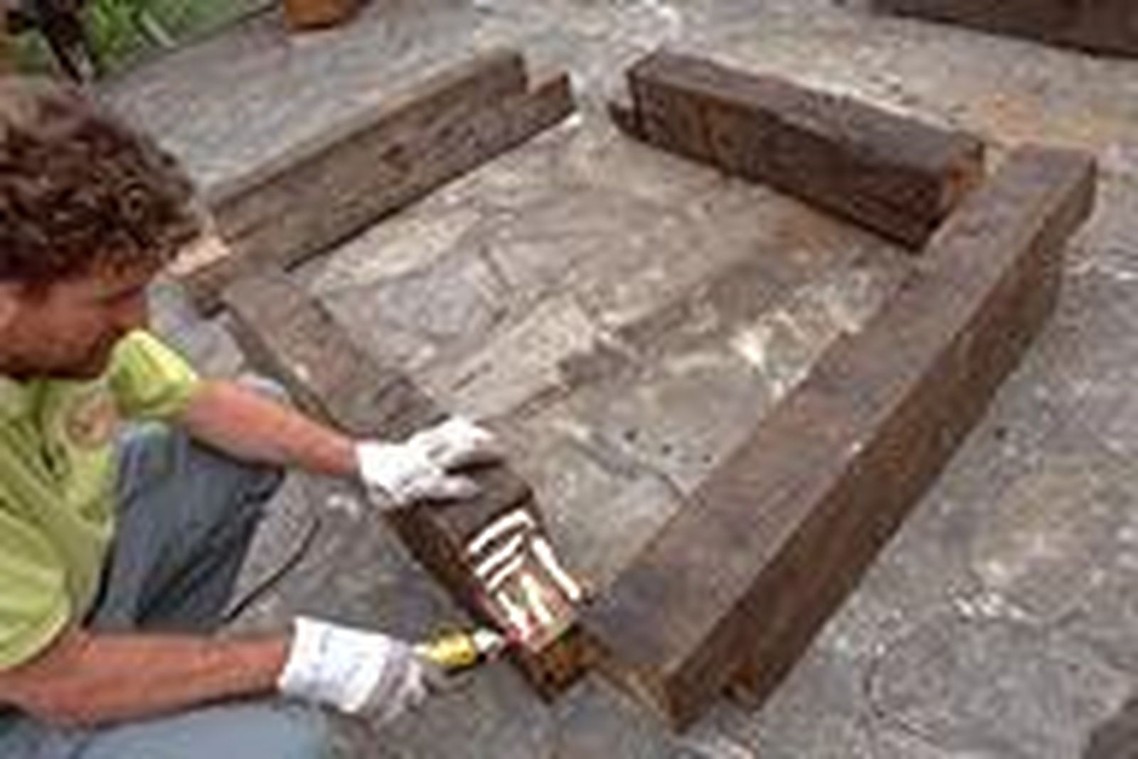 Jardinera o contenedor grande de madera paso 2