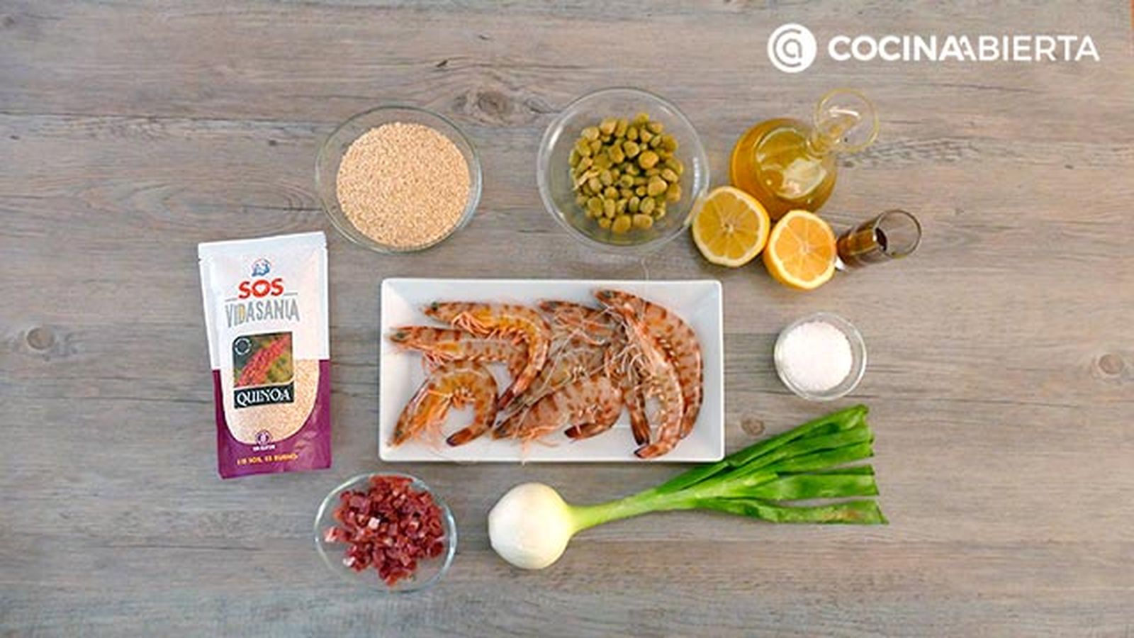 CTIS0871 receta ensalada de quinoa y gambas ingredientes ca