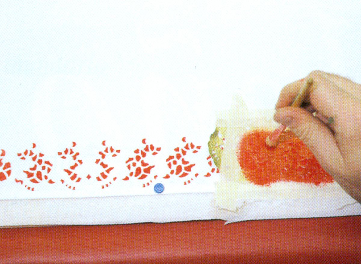 Mantel navideño paso 4