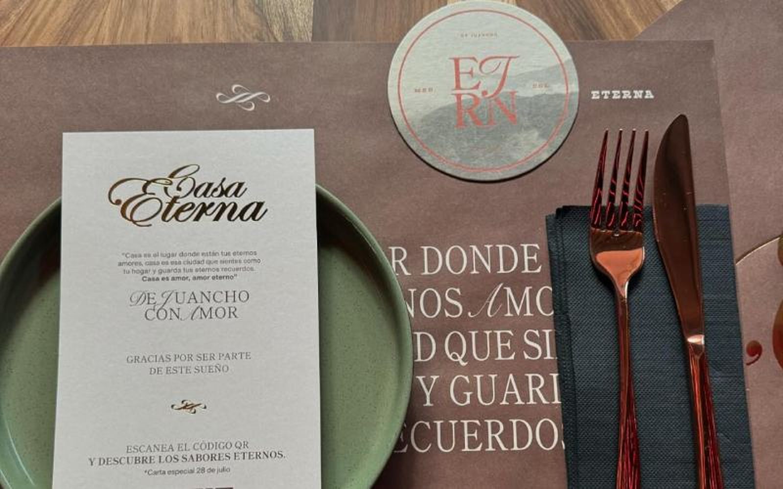 Casa Eterna ofrece una carta de cocina tradicional colombiana, aunque también hay platos de fusión