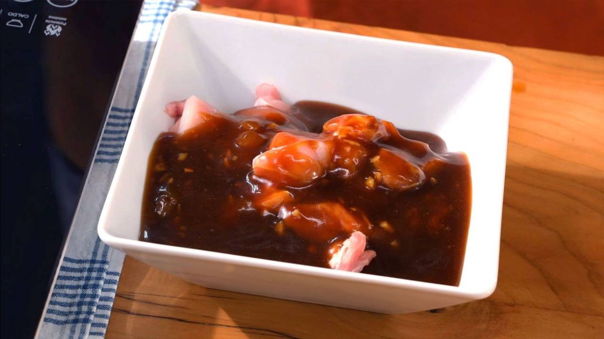 Yakitori, brocheta de pollo al estilo japonés  paso 4