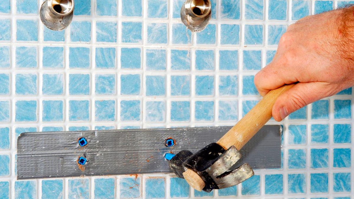 Columna de ducha con mampara paso 5