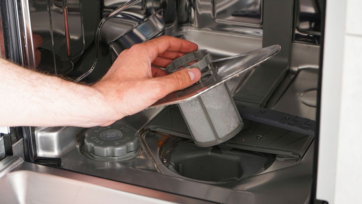 Sacar el filtro del lavavajillas