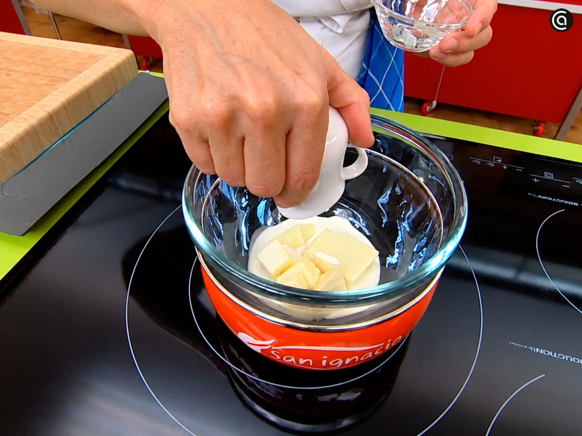 Cocina al baño María los ingredientes