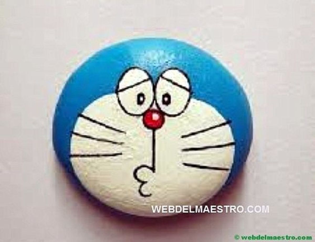 piedras pintadas jardin doraemon pinterest web del maestro