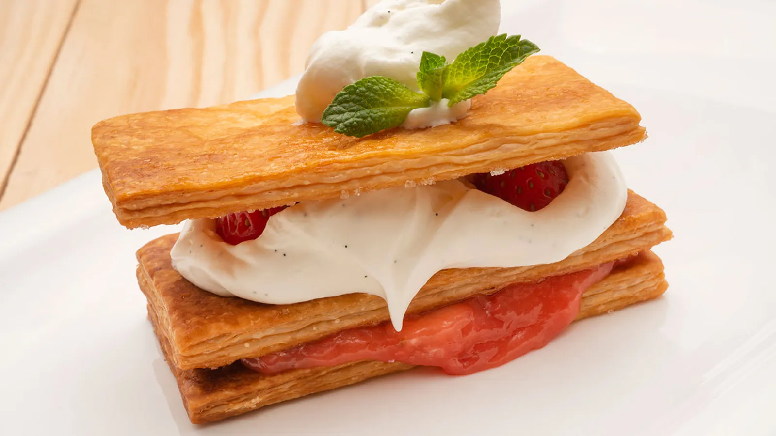 Milhojas de fresas