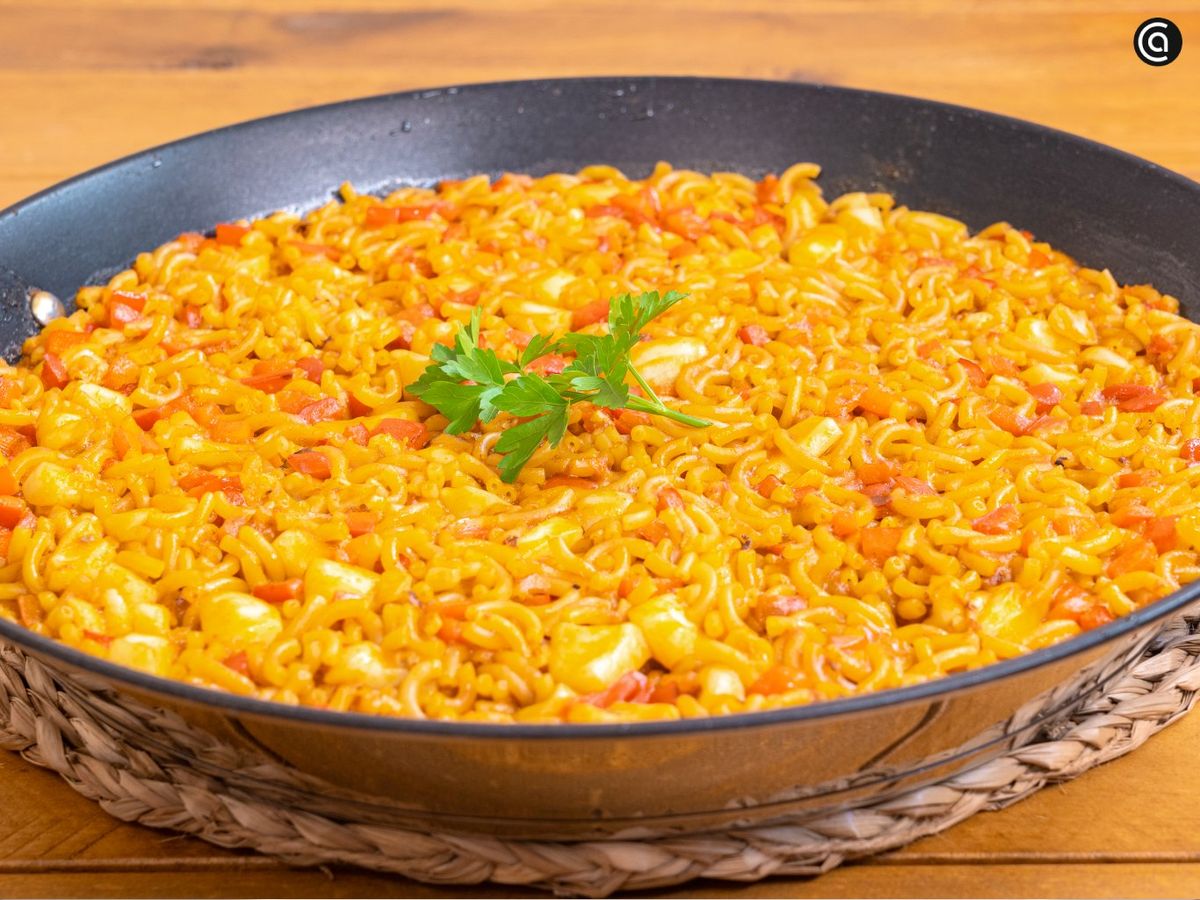 fideuá con sepia - paso 4