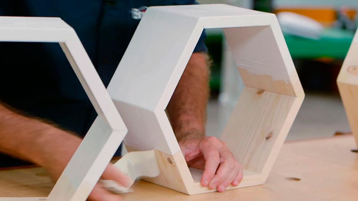 Cómo hacer baldas hexagonales paso 9