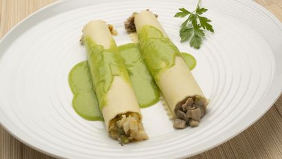 Receta de canelones de verano