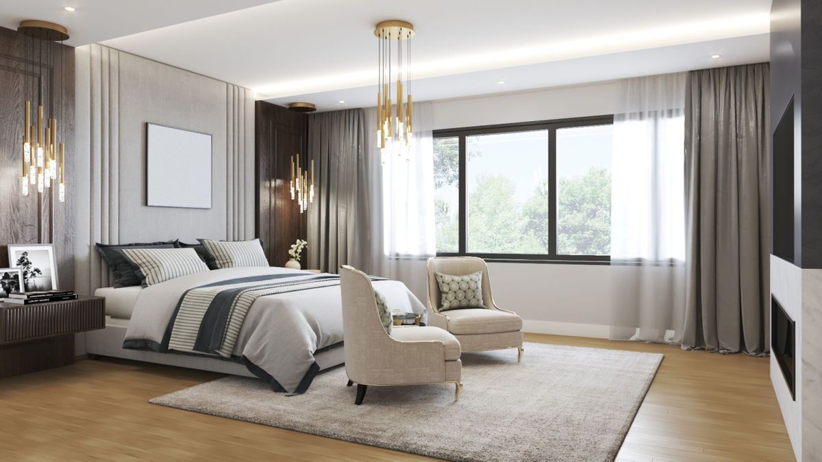 El tipo de caída o el sistema de sujeción pueden cambiar completamente el look de una habitación