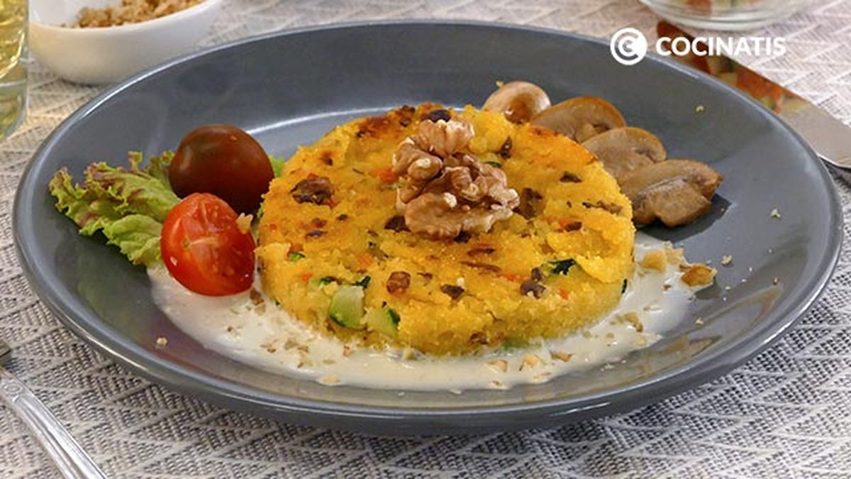 Receta de hamburguesa vegetariana de calabacín y champiñones   paso 7