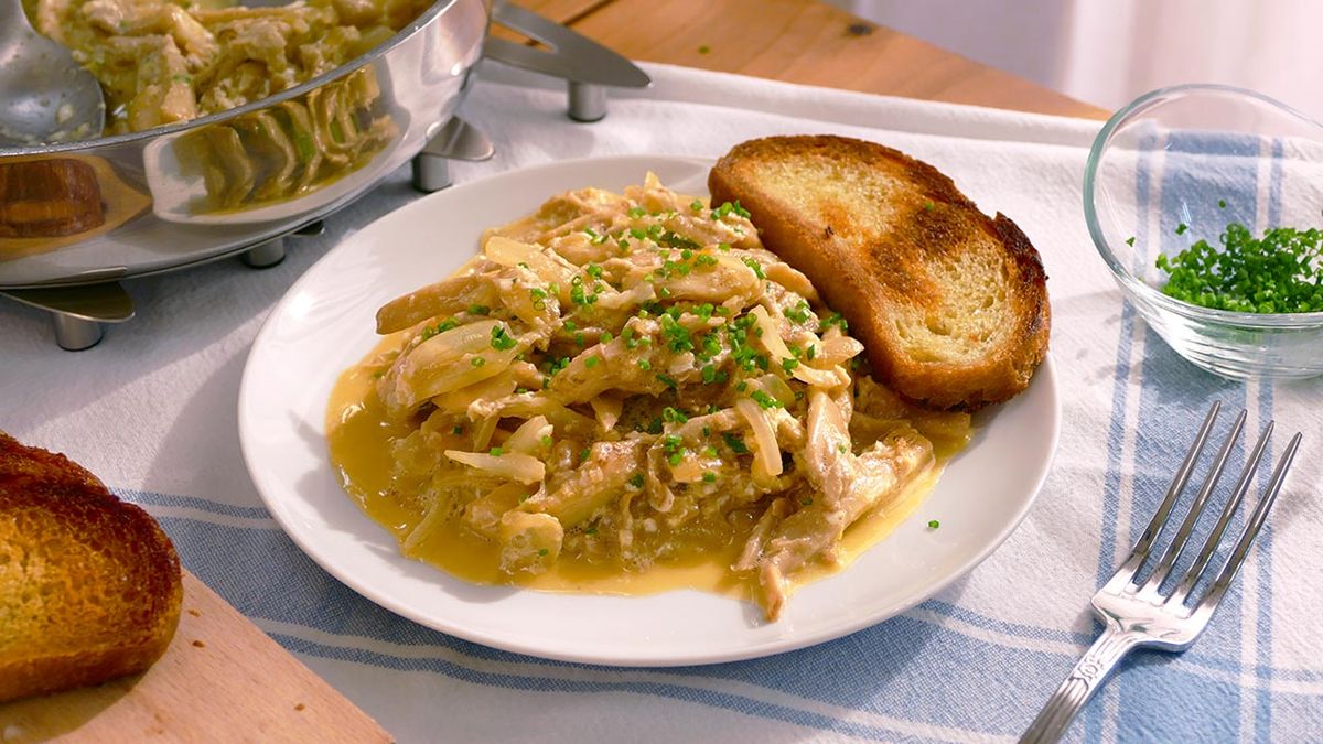 Receta revuelto de setas 