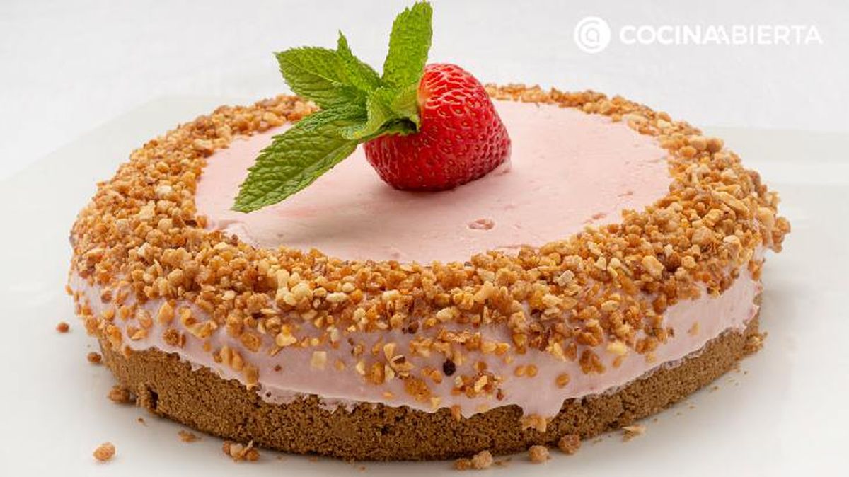 Tarta helada de fresas
