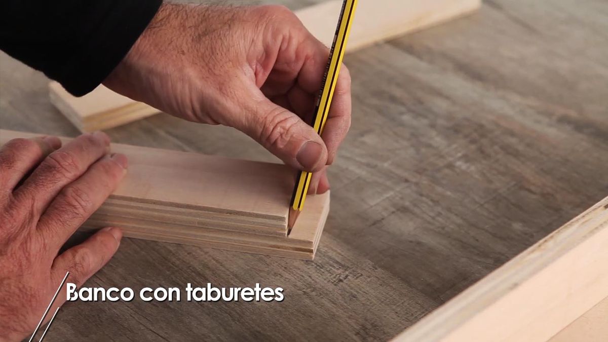 brico 1016 briconsejo 1 hacer banco con taburetes paso 3