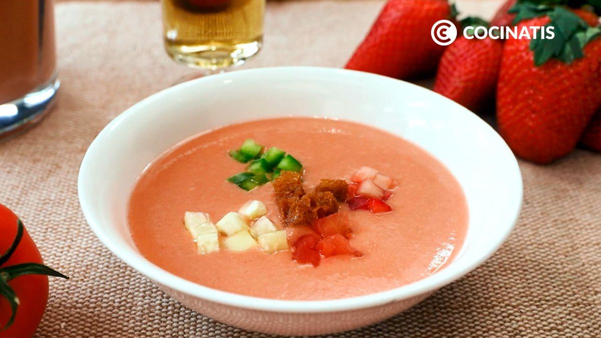 Gazpacho de fresas