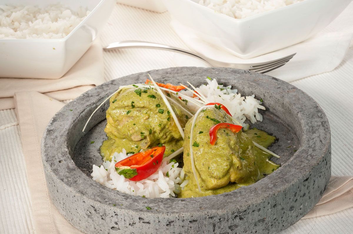 1382 Arroz al vapor con pollo y mojo verde (566) xl